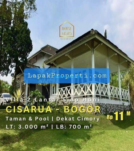 Villa Cisarua Bogor 2 Lantai - Taman & Pool - Dekat Cimory & Taman Safari