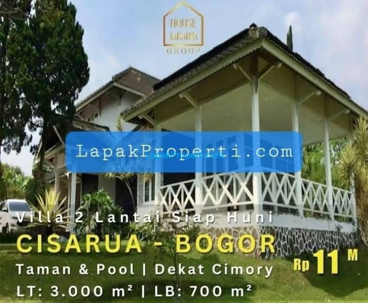 Villa Cisarua Bogor 2 Lantai - Taman & Pool - Dekat Cimory & Taman Safari